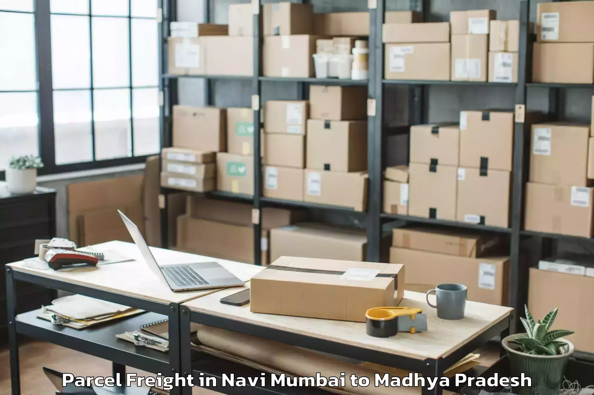 Book Navi Mumbai to Badnagar Parcel Freight